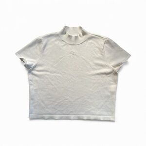 Calvin Klein Women's Cream Short Sleeve Top M